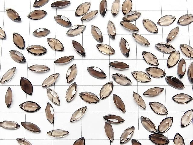 [Video]High Quality Smoky Quartz AAA Loose stone Marquise Faceted 8x4mm 10pcs