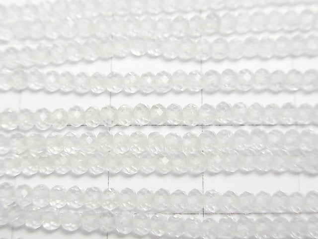 [Video] High Quality! Crystal AAA- Faceted Button Rondelle 2x2x1.5mm 1strand beads (aprx.15inch/37cm)