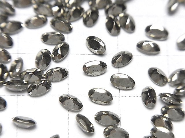 [Video]Pyrite Loose stone Oval Faceted 5x3mm 5pcs