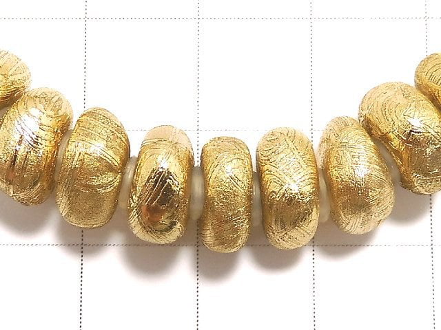 [Video][One of a kind] Meteorite (Muonionalusta) Rough Roundel Yellow Gold Bracelet NO.1