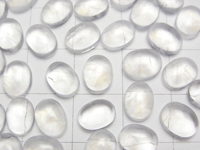 [Video] Angel Ladder Quartz Oval Cabochon 8x6mm 1pc