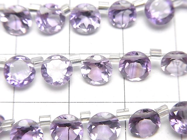 [Video]High Quality Amethyst AAA Round Faceted 6x6mm half or 1strand (26pcs)