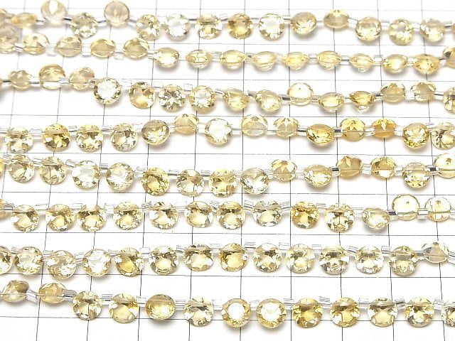 [Video]High Quality Citrine AAA Round Faceted 6x6mm half or 1strand (26pcs)