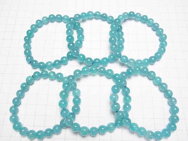 [Video]Amazonite Silica AA+ Round 8mm Bracelet