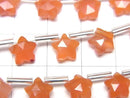 [Video]High Quality Carnelian AA++ Faceted Star 8x8mm 1strand (8pcs )