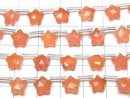 [Video]High Quality Carnelian AA++ Faceted Star 8x8mm 1strand (8pcs )