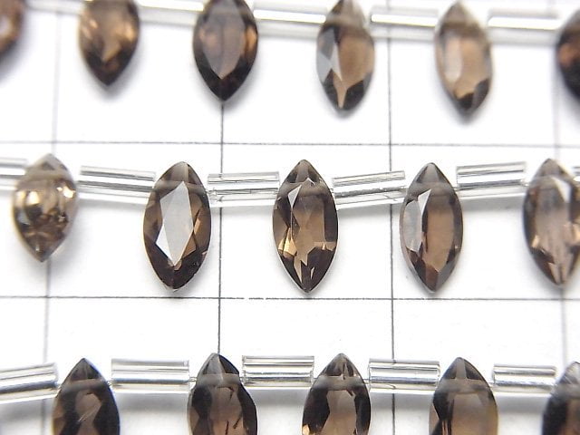 [Video]High Quality Smoky Quartz AAA Marquise Faceted 8x4mm 1strand (18pcs )