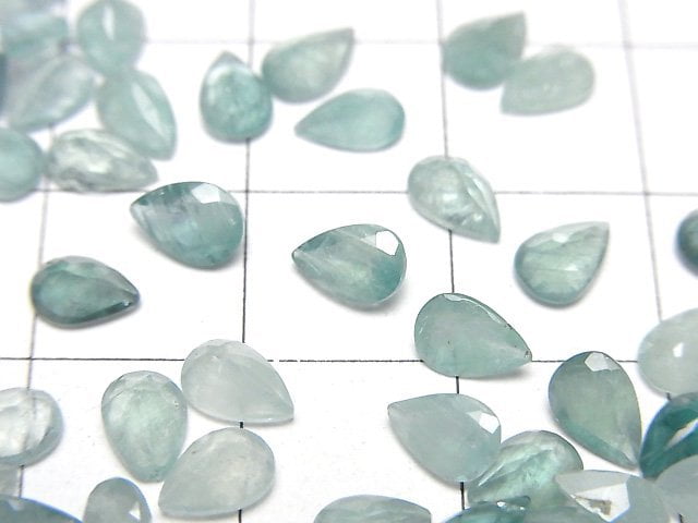 [Video]Grandidierite AA++ Loose stone Pear shape Faceted 6x4mm 5pcs