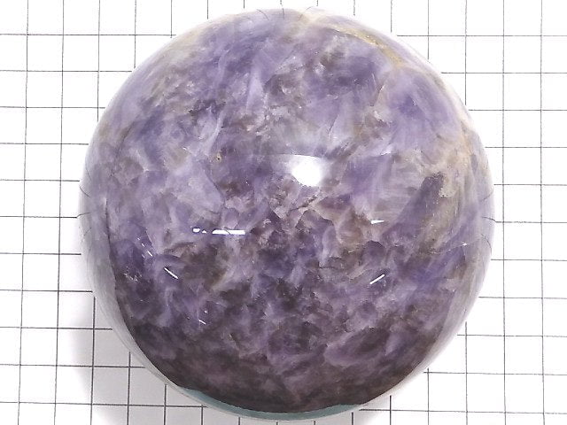 [Video][One of a kind] Striped Amethyst Sphere ,Round 94mm 1pc NO.8