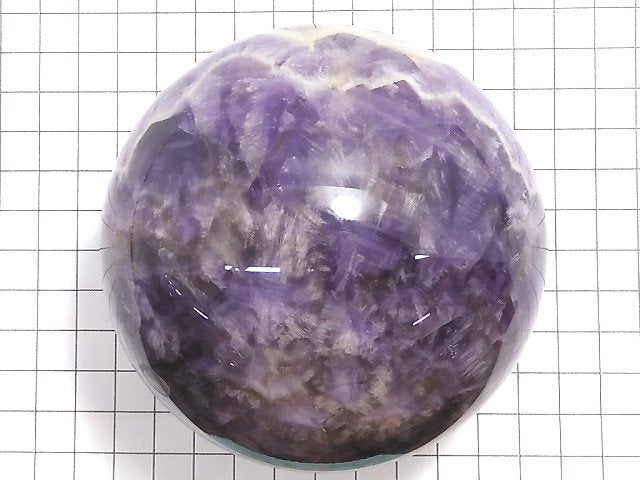 [Video][One of a kind] Striped Amethyst Sphere ,Round 93.5mm 1pc NO.9