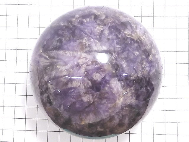 [Video][One of a kind] Striped Amethyst Sphere ,Round 96.5mm 1pc NO.13