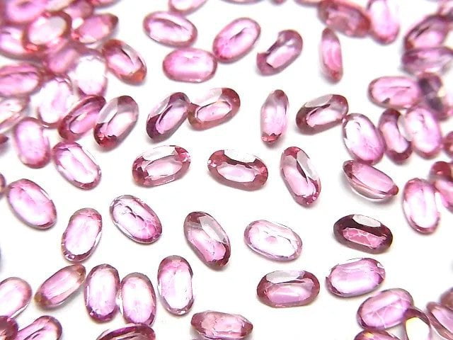 [Video]High Quality Pink Topaz AAA- Loose stone Oval Faceted 5x3mm 10pcs