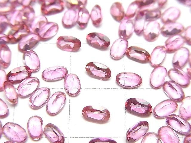 [Video]High Quality Pink Topaz AAA- Loose stone Oval Faceted 5x3mm 10pcs