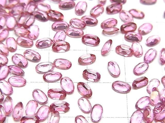 [Video]High Quality Pink Topaz AAA- Loose stone Oval Faceted 5x3mm 10pcs