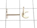 14KGF Crescent Moon Design Earstuds Earrings 1pair (2 pieces)