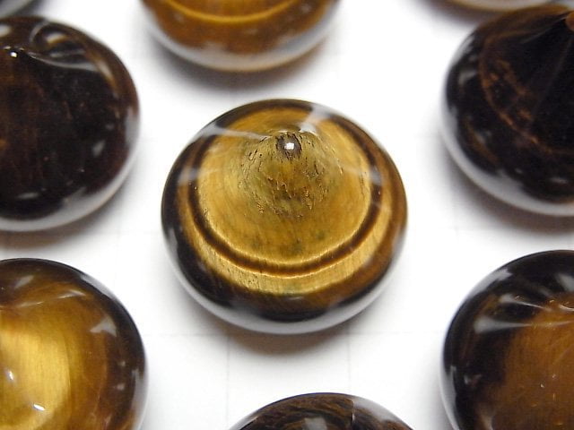 [Video] Yellow Tiger's Eye AA++ Jewel (mani) 19x20x20mm 1pc