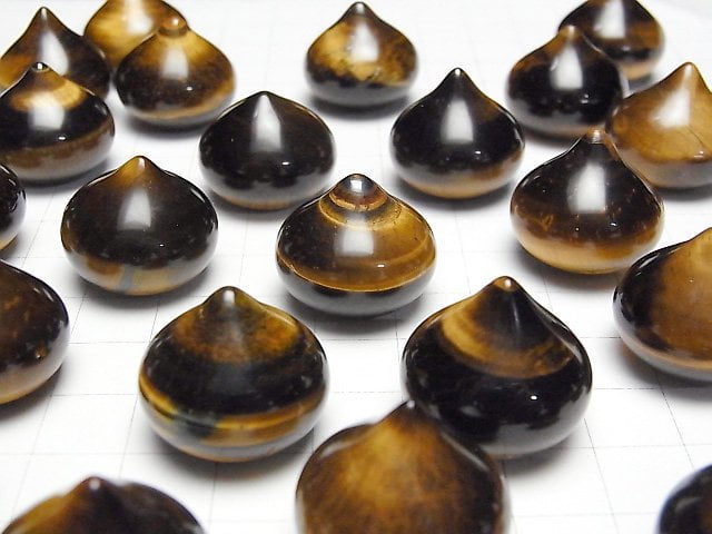 [Video] Yellow Tiger's Eye AA++ Jewel (mani) 19x20x20mm 1pc