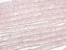 [Video]Rose Quartz AAA- Rondelle (Heishi) 1strand beads (aprx.15inch/38cm)