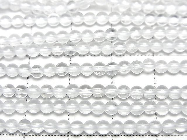[Video]Crystal Quartz AAA- Round 3mm 1strand beads (aprx.15inch/36cm)