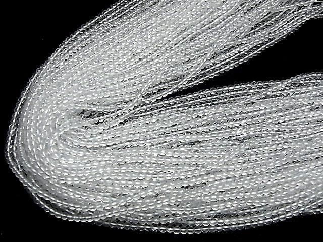 [Video]Crystal Quartz AAA- Round 3mm 1strand beads (aprx.15inch/36cm)