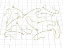 14KGF Earwire 39x13mm 1pair (2 pieces)