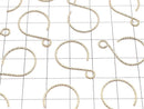 14KGF Earwire 23x15mm Sparkle 1pair (2 pieces)