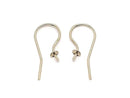 14KGF Earwire 20x8mm with pearl cup 1pair (2 pieces)