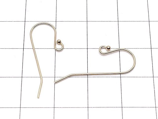 14KGF Earwire 25x12mm 1pair (2 pieces)