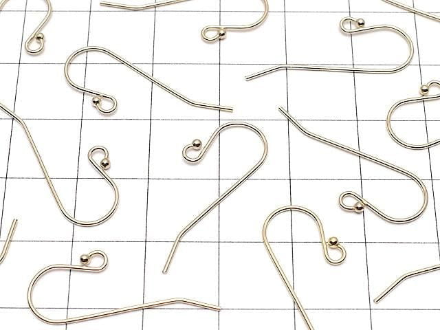 14KGF Earwire 27x12mm 1 pair (2 pieces)