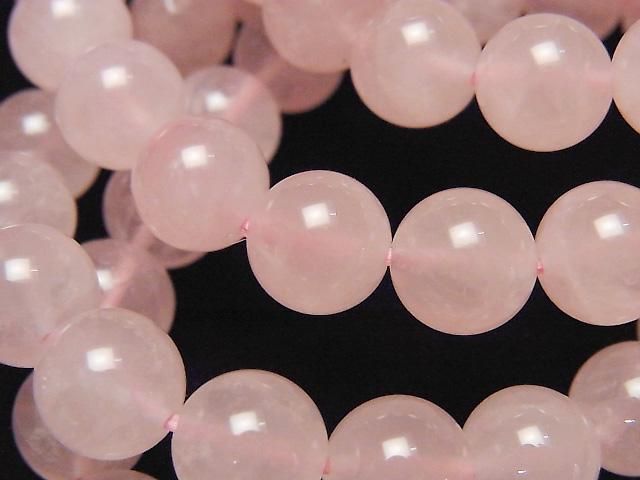 [Video] Madagascar Rose Quartz AA++ Round 10mm Bracelet