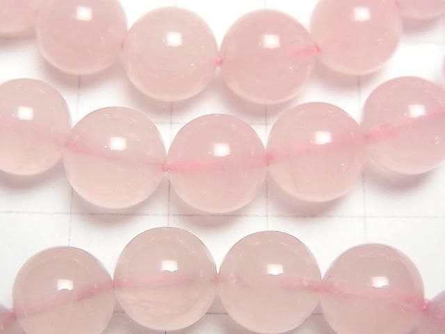 [Video] Madagascar Rose Quartz AA++ Round 10mm Bracelet