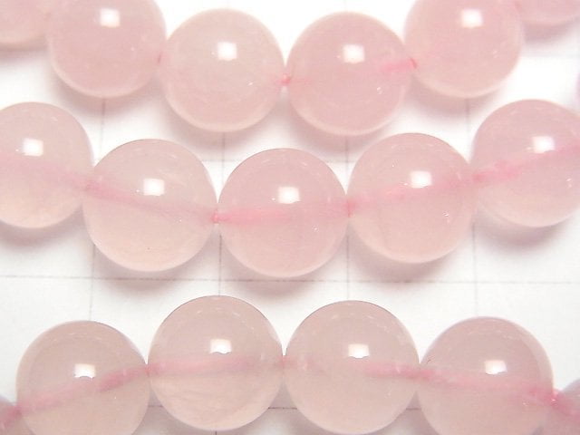 [Video] Madagascar Rose Quartz AA++ Round 10mm Bracelet