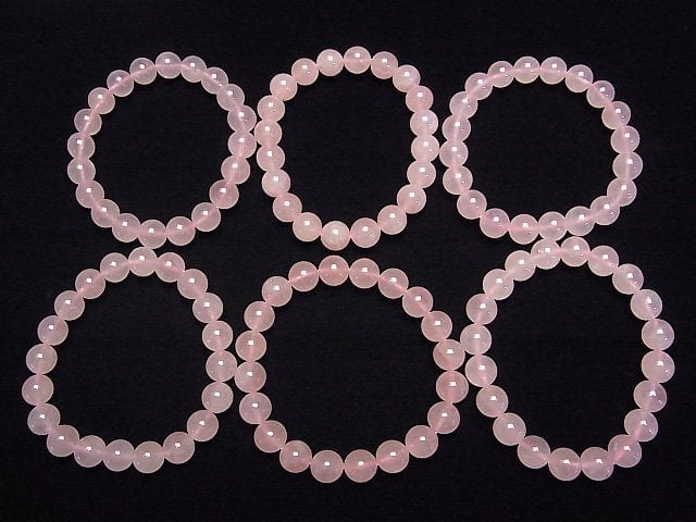 [Video] Madagascar Rose Quartz AA++ Round 10mm Bracelet