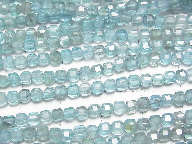 [Video]High Quality! Apatite AA+ Cube Shape 3x3x3mm 1strand beads (aprx.15inch/37cm)