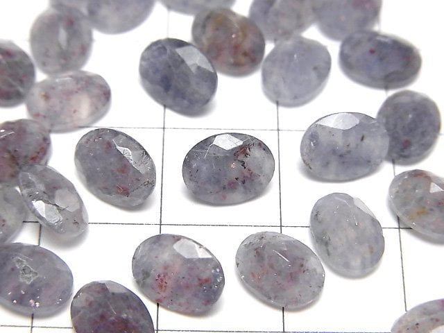 [Video]Bloodshot Iolite AA+ Loose stone Oval Faceted 8x6mm 3pcs