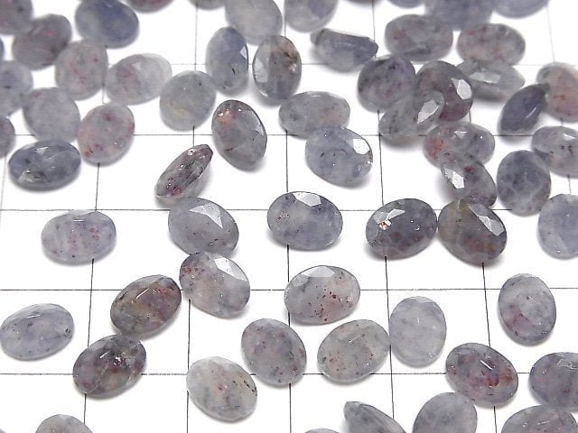 [Video]Bloodshot Iolite AA+ Loose stone Oval Faceted 8x6mm 3pcs