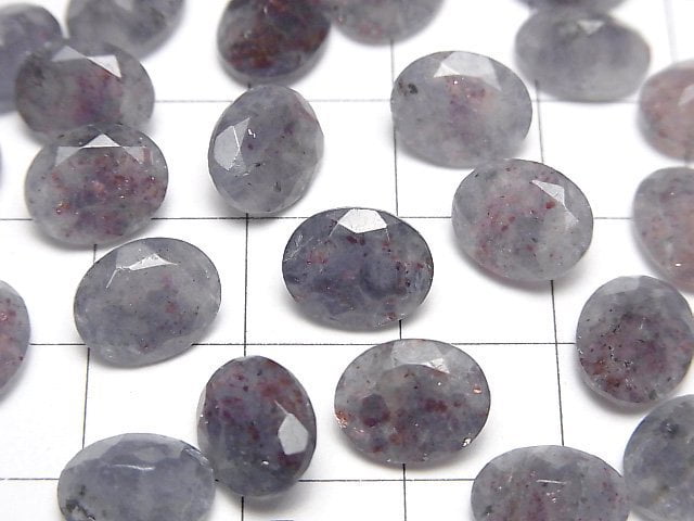 [Video]Bloodshot Iolite AA+ Loose stone Oval Faceted 10x8mm 2pcs