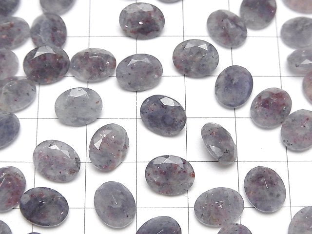 [Video]Bloodshot Iolite AA+ Loose stone Oval Faceted 10x8mm 2pcs