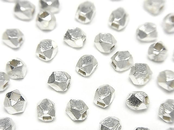Karen Silver Cube Shape 3.5x3.5x3.5mm White Silver 5pcs