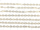 14KGF Flat Cable Chain 2.3mm 10cm