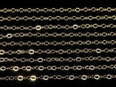 14KGF Flat Cable Chain 2.3mm 10cm