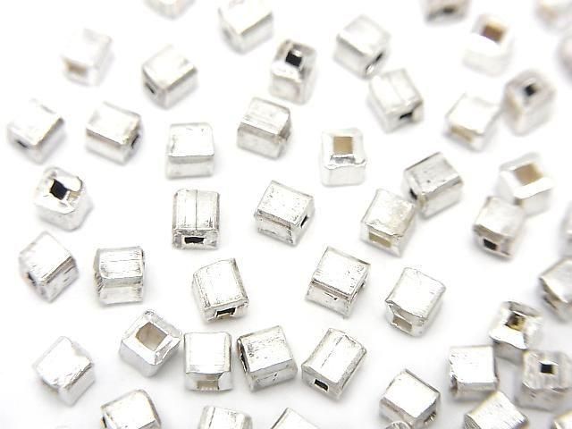 Karen Silver Cube 2.5x2.5x2.5mm White Silver 10pcs