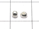 Karen Silver Rondelle 3x3x2.5mm White Silver 5pcs