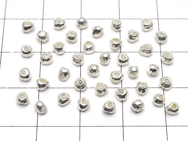 Karen Silver Roundel 3x3x2.5mm White Silver 5pcs