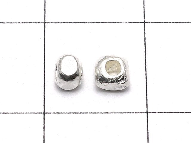 Karen Silver Roundel 3x3x3mm White Silver 5pcs