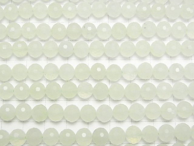 [Video] High Quality! New Jade AAA- 128Faceted Round 8mm 1strand beads (aprx.15inch/37cm)