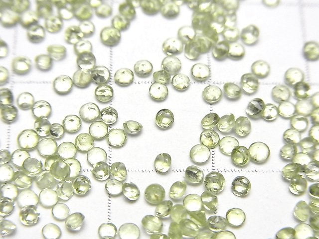 [Video]High Quality Peridot AAA Loose stone Round Faceted 2x2mm 10pcs