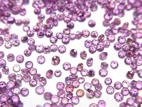 [Video]High Quality Rhodolite Garnet AAA Loose Stone Round Faceted 1-2mm 10pcs