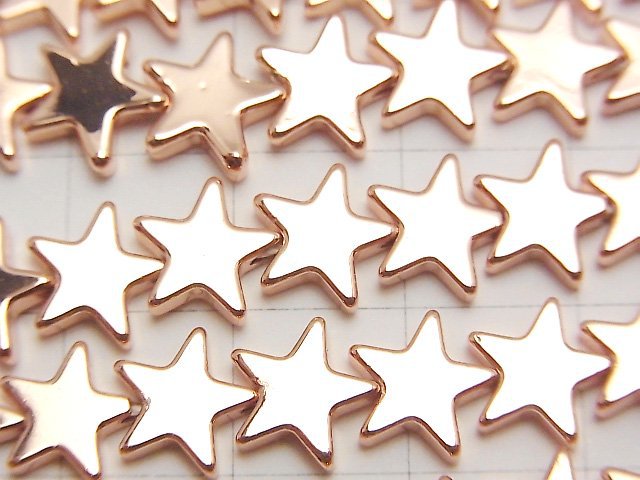 [Video] Hematite Star 8x8mm Pink Gold Coating 1strand beads (aprx.15inch/37cm)