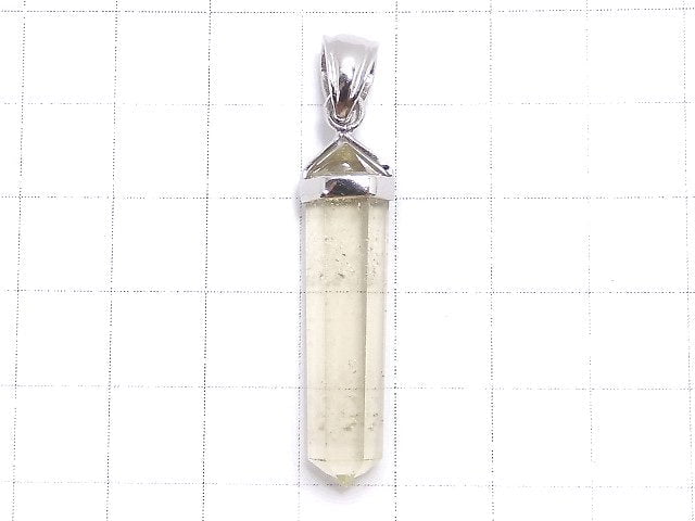 [Video][One of a kind] Libyan Desert Glass Double Point Pendant Silver925 NO.51